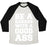 Virgin Teez  Baseball Tee Unisex Tri-Blend Baseball Tee / small / Oatmeal / Black BE A BADASS WITH A GOOD ASS UNISEX TRI-BLEND BASEBALL TEE