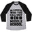 Virgin Teez  Baseball Tee Unisex Tri-Blend Baseball Tee / small / Athletic Gray / Black BE CAREFUL WHO YOU CALL UGLY IN MIDDLE SCHOOL UNISEX TRI-BLEND BASEBALL TEE