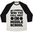 Virgin Teez  Baseball Tee Unisex Tri-Blend Baseball Tee / small / Oatmeal / Black BE CAREFUL WHO YOU CALL UGLY IN MIDDLE SCHOOL UNISEX TRI-BLEND BASEBALL TEE