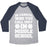 Virgin Teez  Baseball Tee Unisex Tri-Blend Baseball Tee / small / Athletic Gray / Navy BE CAREFUL WHO YOU CALL UGLY IN MIDDLE SCHOOL WHITE PRINT UNISEX TRI-BLEND BASEBALL TEE