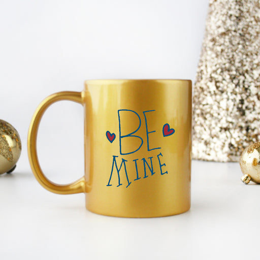 Be Mine Gold & Silver Mug