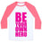 Virgin Teez  Baseball Tee Unisex Classic Baseball Tee / x-small / White/Neon Pink BE YOUR OWN HERO UNISEX CLASSIC BASEBALL TEE