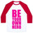 Virgin Teez  Baseball Tee Unisex Classic Baseball Tee / x-small / White/Red BE YOUR OWN HERO UNISEX CLASSIC BASEBALL TEE