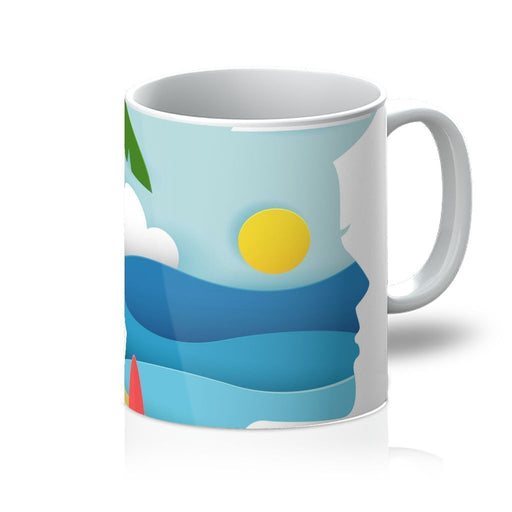 VIRGIN TEEZ Homeware 11oz Beach papecraft Mug