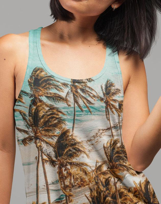 VIRGIN TEEZ Women Tank top White / XS Beach Women Performance Tank Top