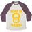 Virgin Teez  Baseball Tee Unisex Tri-Blend Baseball Tee / small / Oatmeal / Maroon BEAR IN TRAINING UNISEX TRI-BLEND BASEBALL TEE