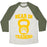 Virgin Teez  Baseball Tee Unisex Tri-Blend Baseball Tee / small / Oatmeal / Moss BEAR IN TRAINING UNISEX TRI-BLEND BASEBALL TEE