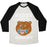 Virgin Teez  Baseball Tee Unisex Tri-Blend Baseball Tee / small / Oatmeal / Black BEARY MOTIVATED TO WORK OUT UNISEX TRI-BLEND BASEBALL TEE