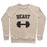 Virgin Teez  Pullover Crewneck Sweatshirt / x-small / Heathered Oatmeal BEAST CREWNECK SWEATSHIRT