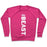 Virgin Teez  Pullover Crewneck Sweatshirt / x-small / Deep Pink BEAST CREWNECK SWEATSHIRT
