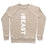 Virgin Teez  Pullover Crewneck Sweatshirt / x-small / Heathered Oatmeal BEAST CREWNECK SWEATSHIRT