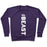 Virgin Teez  Pullover Crewneck Sweatshirt / x-small / Purple BEAST CREWNECK SWEATSHIRT