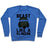 Virgin Teez  Pullover Crewneck Sweatshirt / x-small / Heathered Blue BEAST LIKE A KLINGON CREWNECK SWEATSHIRT