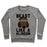 Virgin Teez  Pullover Crewneck Sweatshirt / x-small / Heathered Gray BEAST LIKE A KLINGON CREWNECK SWEATSHIRT
