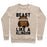 Virgin Teez  Pullover Crewneck Sweatshirt / x-small / Heathered Oatmeal BEAST LIKE A KLINGON CREWNECK SWEATSHIRT