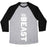 Virgin Teez  Baseball Tee Unisex Tri-Blend Baseball Tee / small / Athletic Gray / Black BEAST UNISEX TRI-BLEND BASEBALL TEE