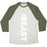 Virgin Teez  Baseball Tee Unisex Tri-Blend Baseball Tee / small / Oatmeal / Moss BEAST UNISEX TRI-BLEND BASEBALL TEE