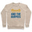 Virgin Teez  Pullover Crewneck Sweatshirt / x-small / Heathered Oatmeal BEAUTY AND THE BURPEES CREWNECK SWEATSHIRT