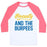 Virgin Teez  Baseball Tee Unisex Classic Baseball Tee / x-small / White/Neon Pink BEAUTY AND THE BURPEES UNISEX CLASSIC BASEBALL TEE