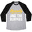Virgin Teez  Baseball Tee Unisex Tri-Blend Baseball Tee / small / Athletic Gray / Black BEAUTY AND THE BURPEES UNISEX TRI-BLEND BASEBALL TEE