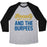 Virgin Teez  Baseball Tee Unisex Tri-Blend Baseball Tee / small / Athletic Gray / Black BEAUTY AND THE BURPEES UNISEX TRI-BLEND BASEBALL TEE