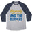 Virgin Teez  Baseball Tee Unisex Tri-Blend Baseball Tee / small / Athletic Gray / Navy BEAUTY AND THE BURPEES UNISEX TRI-BLEND BASEBALL TEE