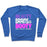 Virgin Teez  Pullover Crewneck Sweatshirt / x-small / Heathered Blue BEAUTY, BRAINS AND BOOTY CREWNECK SWEATSHIRT