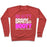 Virgin Teez  Pullover Crewneck Sweatshirt / x-small / Heathered Red BEAUTY, BRAINS AND BOOTY CREWNECK SWEATSHIRT