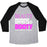 Virgin Teez  Baseball Tee Unisex Tri-Blend Baseball Tee / small / Athletic Gray / Black BEAUTY, BRAINS AND BOOTY UNISEX TRI-BLEND BASEBALL TEE