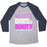 Virgin Teez  Baseball Tee Unisex Tri-Blend Baseball Tee / small / Athletic Gray / Navy BEAUTY, BRAINS AND BOOTY UNISEX TRI-BLEND BASEBALL TEE