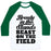 Virgin Teez  Baseball Tee Unisex Classic Baseball Tee / x-small / White/Dark Green BEAUTY IN THE STANDS BEAST ON THE FIELD (SOFTBALL) UNISEX CLASSIC BASEBALL TEE