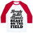 Virgin Teez  Baseball Tee Unisex Classic Baseball Tee / x-small / White/Red BEAUTY IN THE STANDS BEAST ON THE FIELD (SOFTBALL) UNISEX CLASSIC BASEBALL TEE