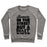 Virgin Teez  Pullover Crewneck Sweatshirt / x-small / Heathered Gray BEAUTY IN THE STREET AND A BEAST IN THE GYM CREWNECK SWEATSHIRT
