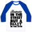 Virgin Teez  Baseball Tee Unisex Classic Baseball Tee / x-small / White/Blue BEAUTY IN THE STREET AND A BEAST IN THE GYM UNISEX CLASSIC BASEBALL TEE
