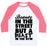 Virgin Teez  Baseball Tee Unisex Classic Baseball Tee / x-small / White/Neon Pink BEAUTY IN THE STREET AND A BEAST IN THE GYM UNISEX CLASSIC BASEBALL TEE