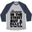 Virgin Teez  Baseball Tee Unisex Tri-Blend Baseball Tee / small / Athletic Gray / Navy BEAUTY IN THE STREET AND A BEAST IN THE GYM UNISEX TRI-BLEND BASEBALL TEE