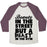 Virgin Teez  Baseball Tee Unisex Tri-Blend Baseball Tee / small / Oatmeal / Maroon BEAUTY IN THE STREET AND A BEAST IN THE GYM UNISEX TRI-BLEND BASEBALL TEE