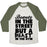 Virgin Teez  Baseball Tee Unisex Tri-Blend Baseball Tee / small / Oatmeal / Moss BEAUTY IN THE STREET AND A BEAST IN THE GYM UNISEX TRI-BLEND BASEBALL TEE