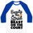 Virgin Teez  Baseball Tee Unisex Classic Baseball Tee / x-small / White/Blue BEAUTY IN THE STREET BEAST ON THE COURT UNISEX CLASSIC BASEBALL TEE