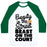 Virgin Teez  Baseball Tee Unisex Classic Baseball Tee / x-small / White/Dark Green BEAUTY IN THE STREET BEAST ON THE COURT UNISEX CLASSIC BASEBALL TEE