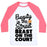 Virgin Teez  Baseball Tee Unisex Classic Baseball Tee / x-small / White/Neon Pink BEAUTY IN THE STREET BEAST ON THE COURT UNISEX CLASSIC BASEBALL TEE