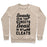 Virgin Teez  Pullover Crewneck Sweatshirt / x-small / Heathered Oatmeal BEAUTY IN THE STREETS & A BEAST IN MY CLEATS SOCCER CREWNECK SWEATSHIRT