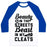 Virgin Teez  Baseball Tee Unisex Classic Baseball Tee / x-small / White/Blue BEAUTY IN THE STREETS & A BEAST IN MY CLEATS SOCCER UNISEX CLASSIC BASEBALL TEE