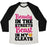 Virgin Teez  Baseball Tee Unisex Tri-Blend Baseball Tee / small / Oatmeal / Black BEAUTY IN THE STREETS BEAST IN MY CLEATS UNISEX TRI-BLEND BASEBALL TEE