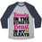 Virgin Teez  Baseball Tee Unisex Tri-Blend Baseball Tee / small / Athletic Gray / Navy BEAUTY IN THE STREETS BEAST IN MY CLEATS UNISEX TRI-BLEND BASEBALL TEE