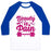 Virgin Teez  Baseball Tee Unisex Classic Baseball Tee / x-small / White/Blue BEAUTY IS PAIN UNISEX CLASSIC BASEBALL TEE