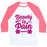 Virgin Teez  Baseball Tee Unisex Classic Baseball Tee / x-small / White/Neon Pink BEAUTY IS PAIN UNISEX CLASSIC BASEBALL TEE