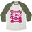 Virgin Teez  Baseball Tee Unisex Tri-Blend Baseball Tee / small / Oatmeal / Moss BEAUTY IS PAIN UNISEX TRI-BLEND BASEBALL TEE