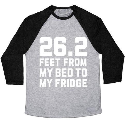 Virgin Teez  Baseball Tee Unisex Tri-Blend Baseball Tee / small / Athletic Gray / Black BED TO FRIDGE UNISEX TRI-BLEND BASEBALL TEE