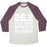 Virgin Teez  Baseball Tee Unisex Tri-Blend Baseball Tee / small / Oatmeal / Maroon BED TO FRIDGE UNISEX TRI-BLEND BASEBALL TEE